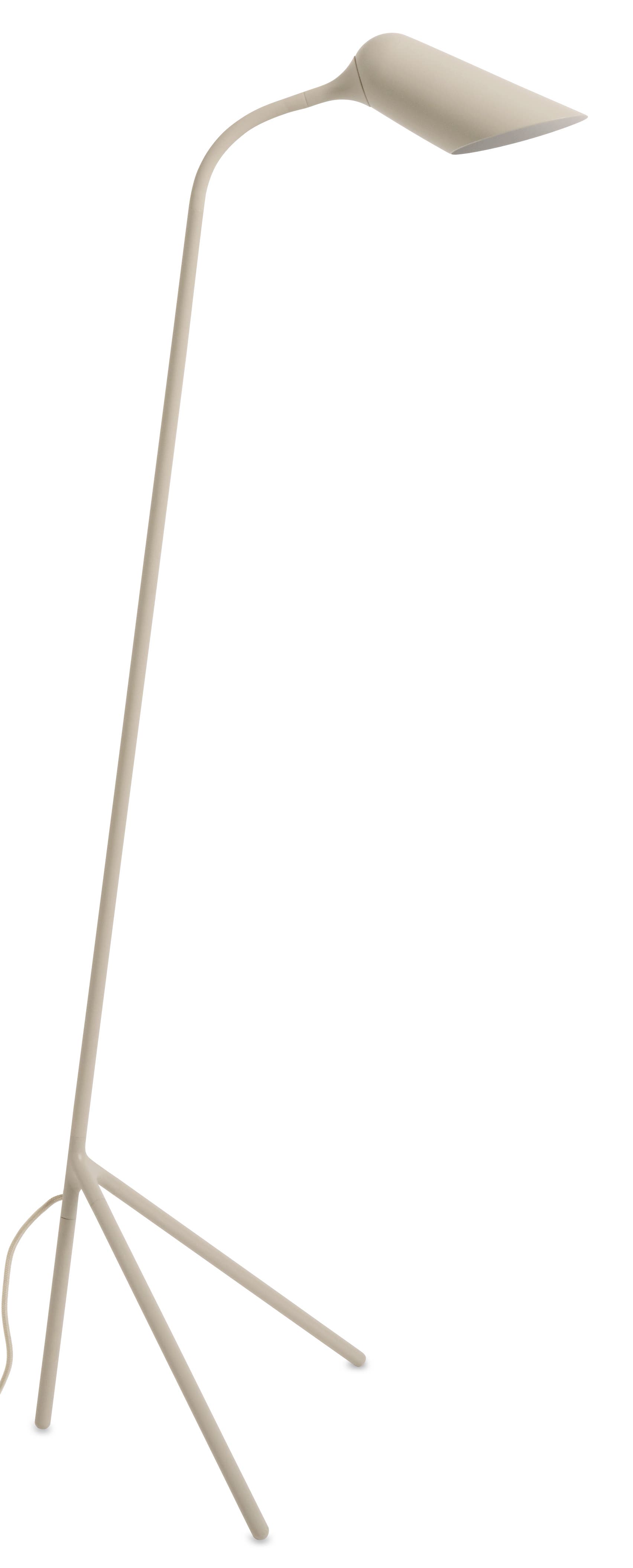 [Curious] lámpara de pie Curious, metal gris cálido. A1