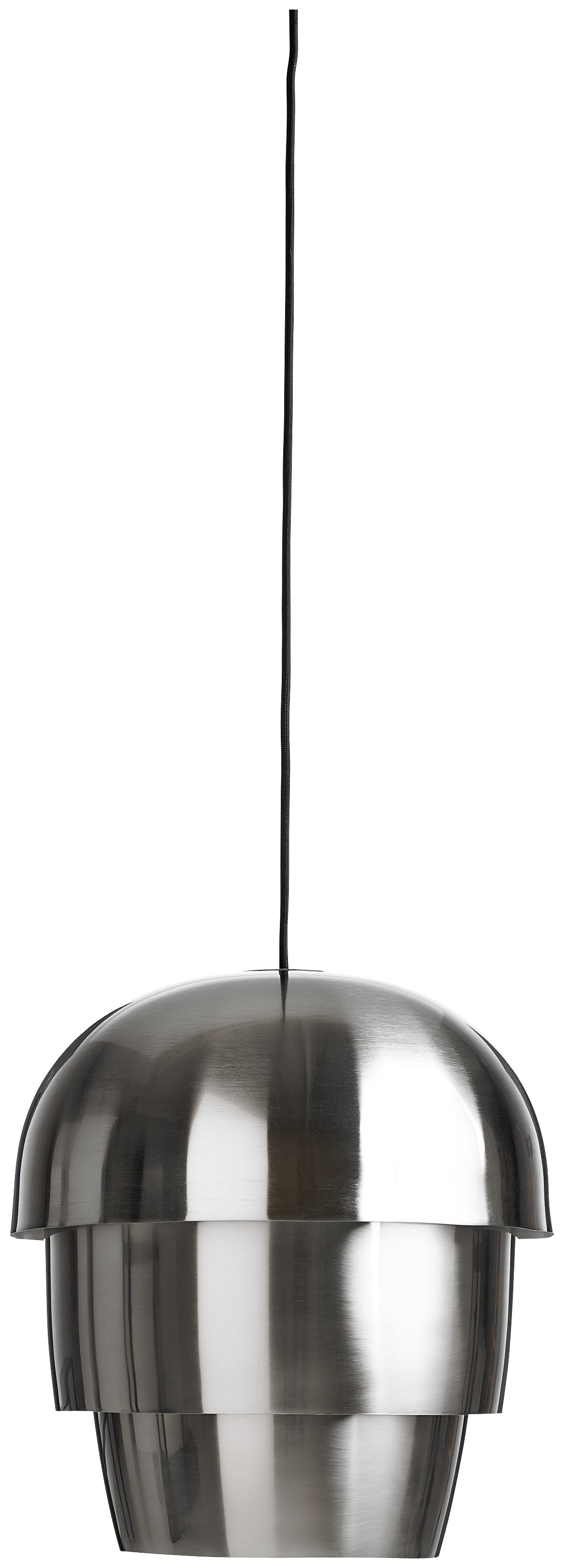 [Pine cone] Lámpara de techo Pine Cone, metal con acabado satinado. A36xØ30cm.