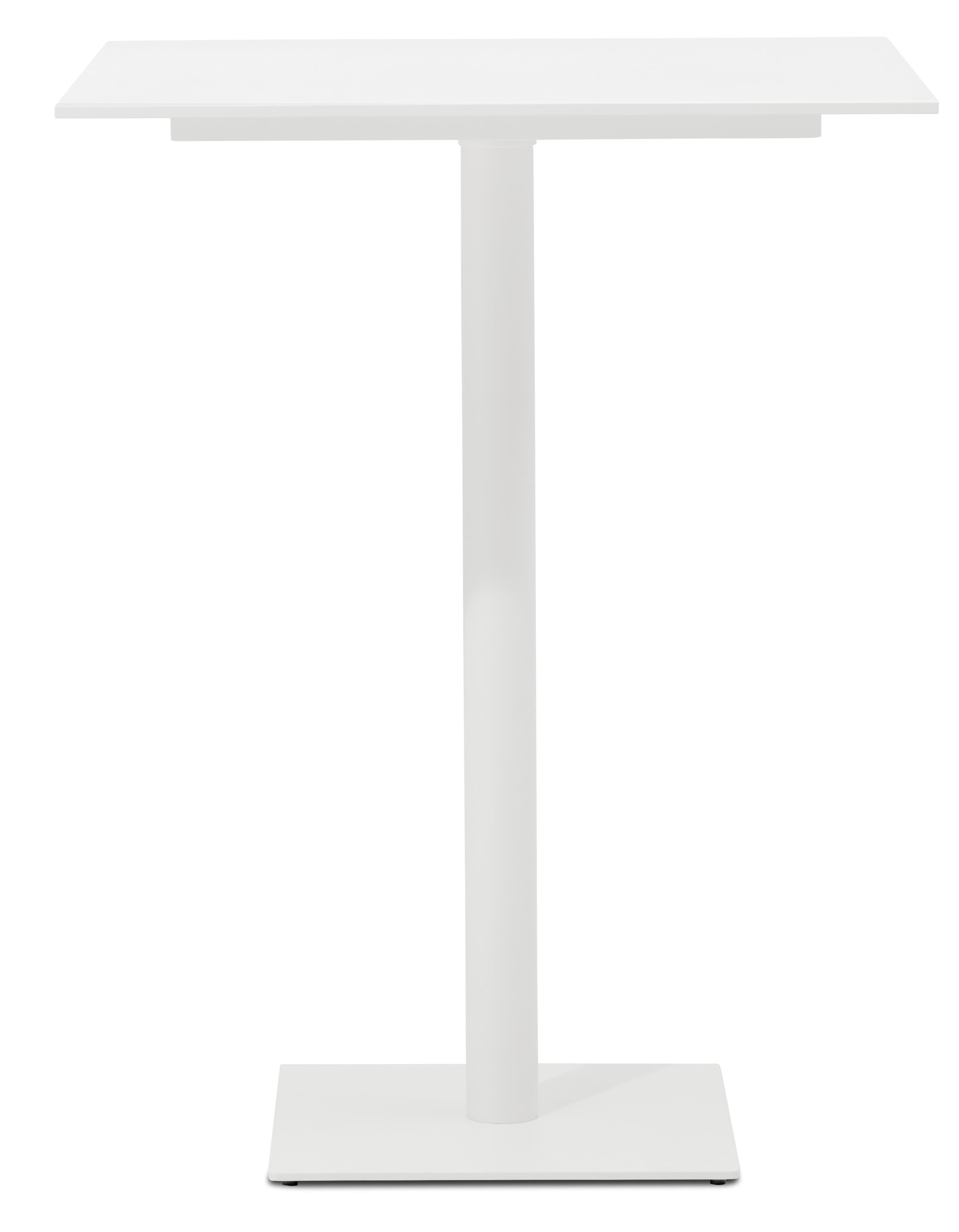 [Torino - T046] Mesa alta Torino, laca blanca mate/laca