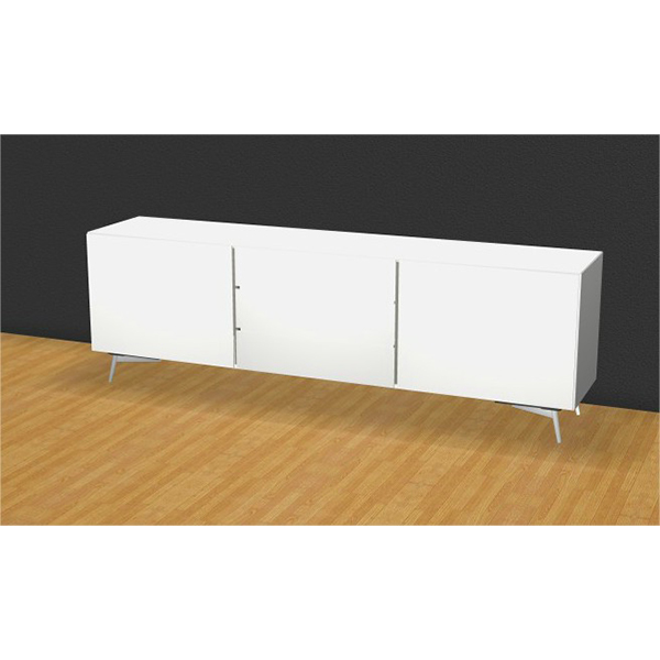 [Lugano - 3210] Aparador, laca blanca mate/laca blanca