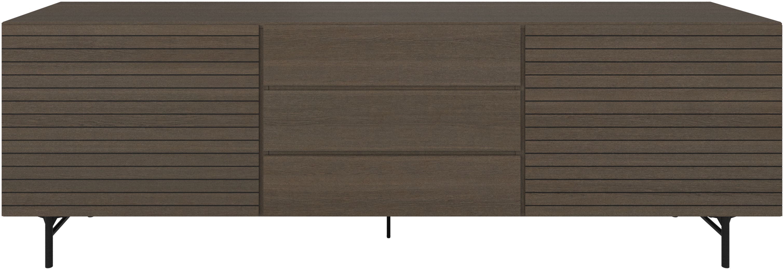 [Lugano - UE00] , chapa de madera roble oscuro/estructu