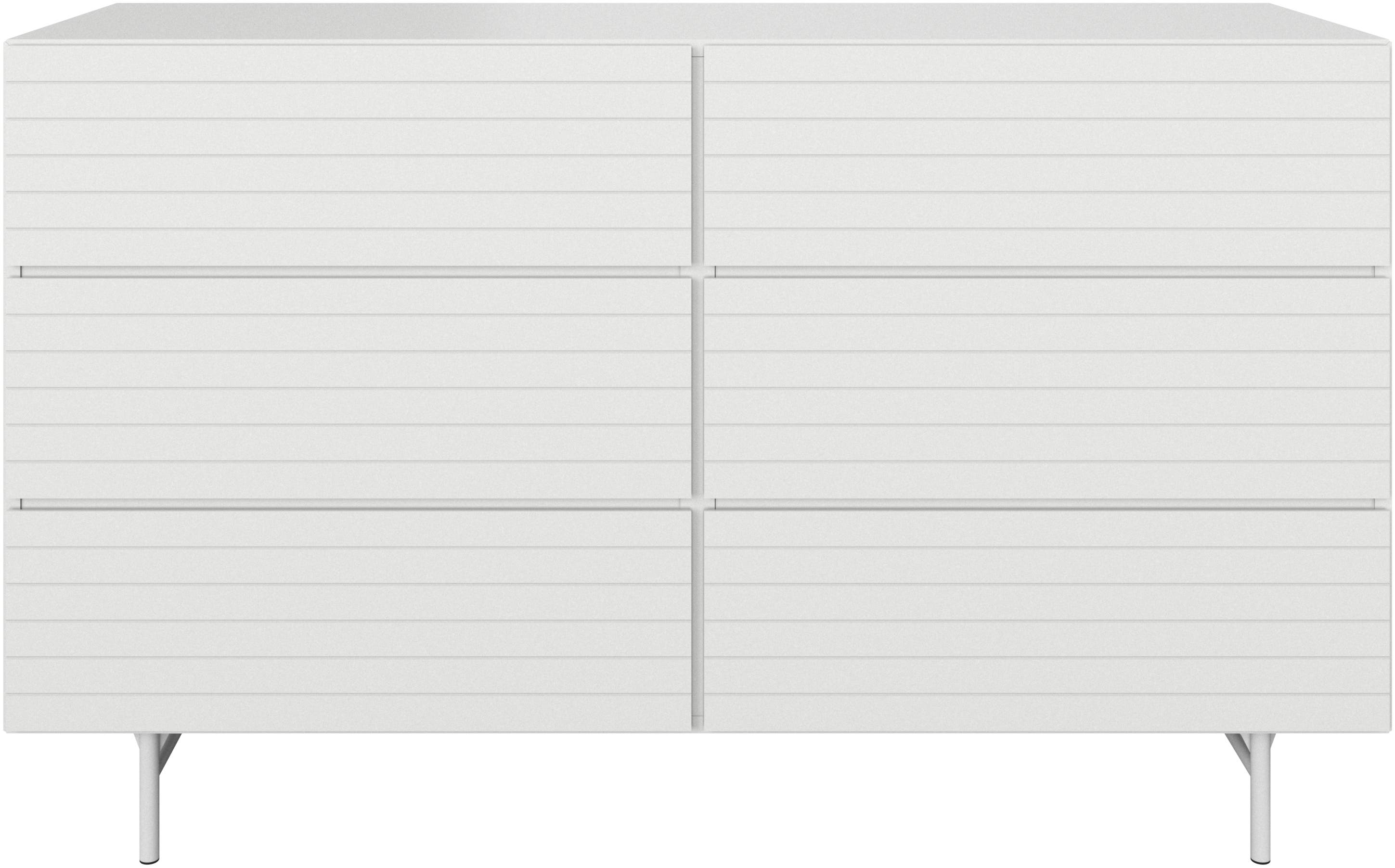 [Lugano - VF00] cómoda doble Lugano, frentes tallados,