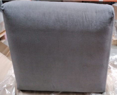 [Ulm - 9800] Cabecero Ulm, tela Frisco gris oscuro aqua