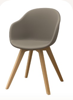 [Adelaide - D066] Silla Adelaide, piel Salto piedra 096