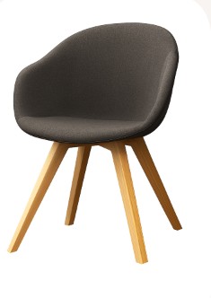 [Adelaide - D066] Silla Adelaide, tela Napoli gris topo