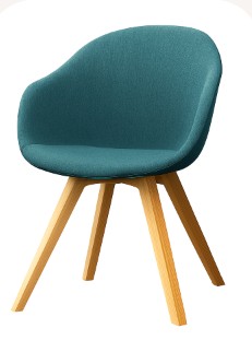 [Adelaide - D066] Silla Adelaide, tela Napoli turquesa