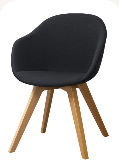 [Adelaide - D066] Silla Adelaide, tela Bristol azul 306