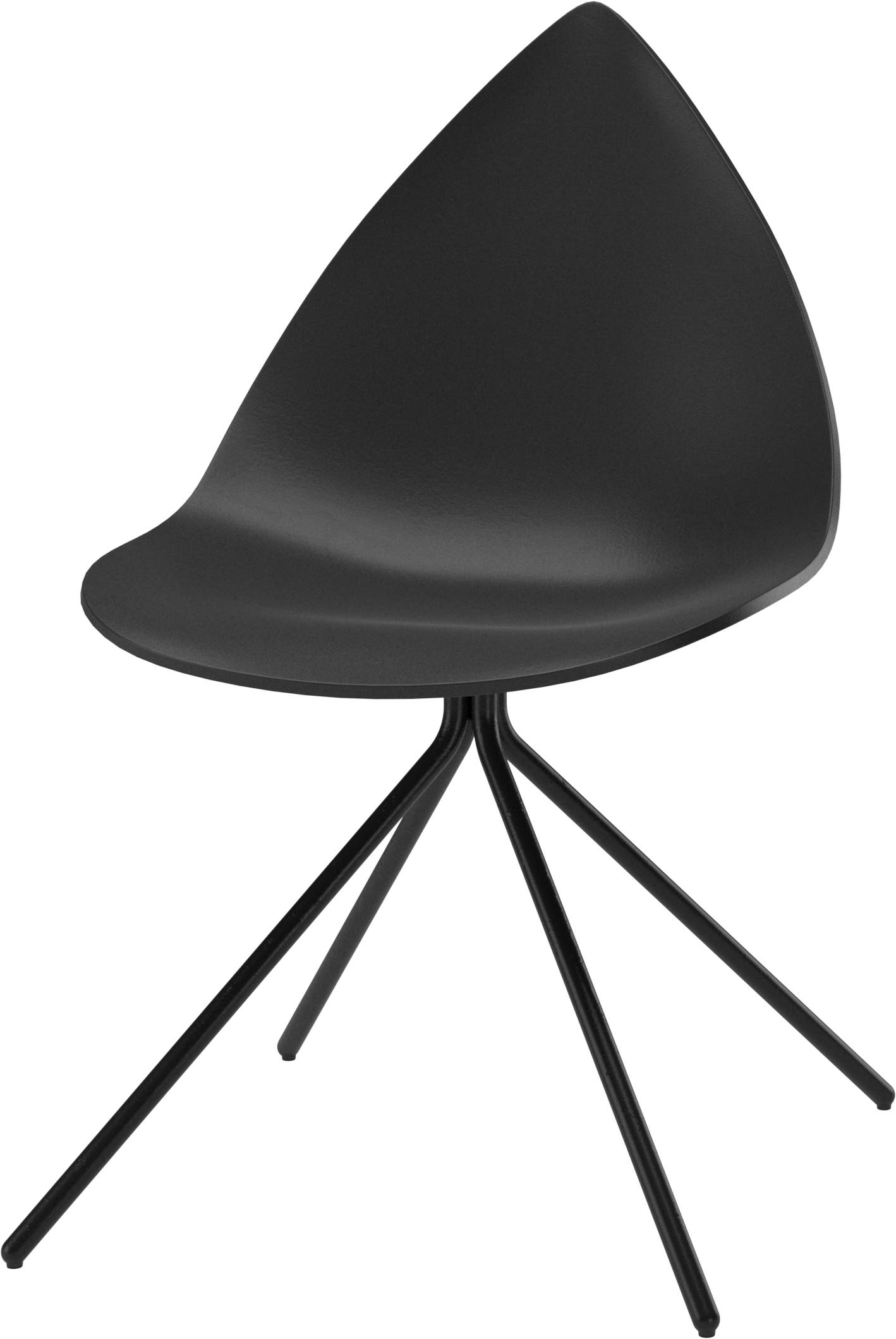 D033 Silla Ottawa, negro/estructura lacada negro mate.