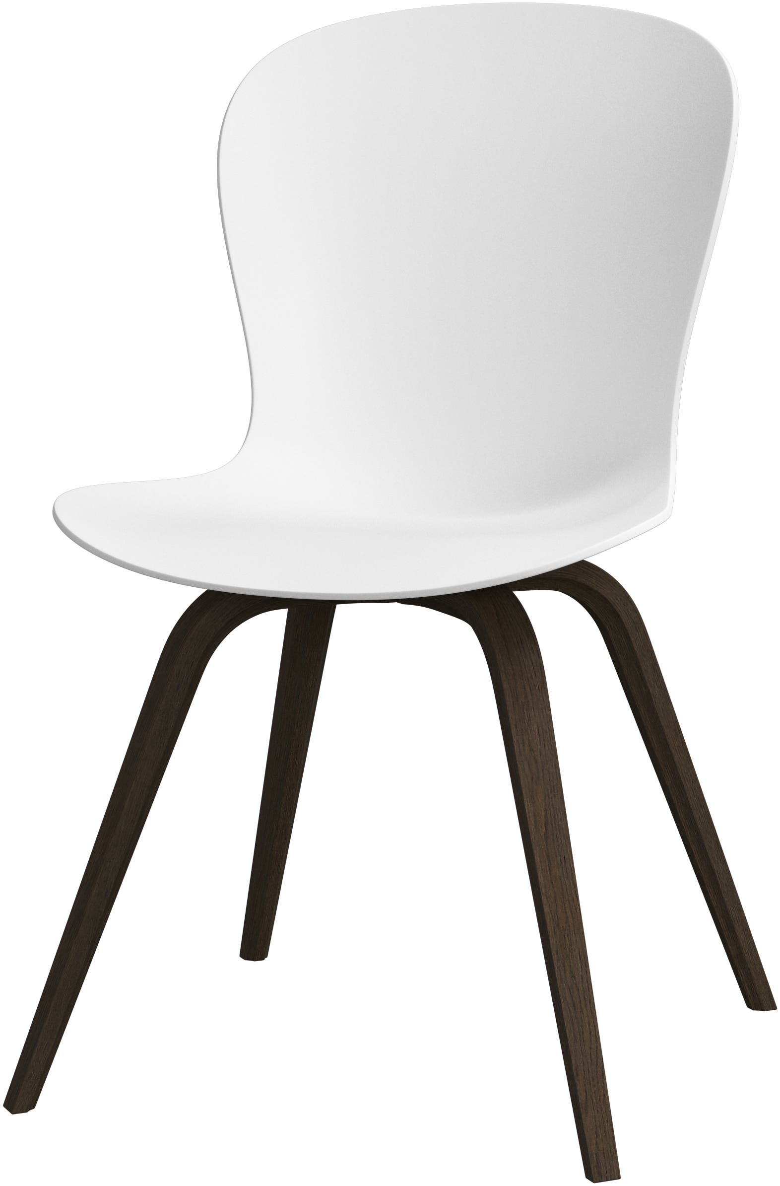 [Hauge - D174] Silla Hauge, blanco/chapa de madera robl