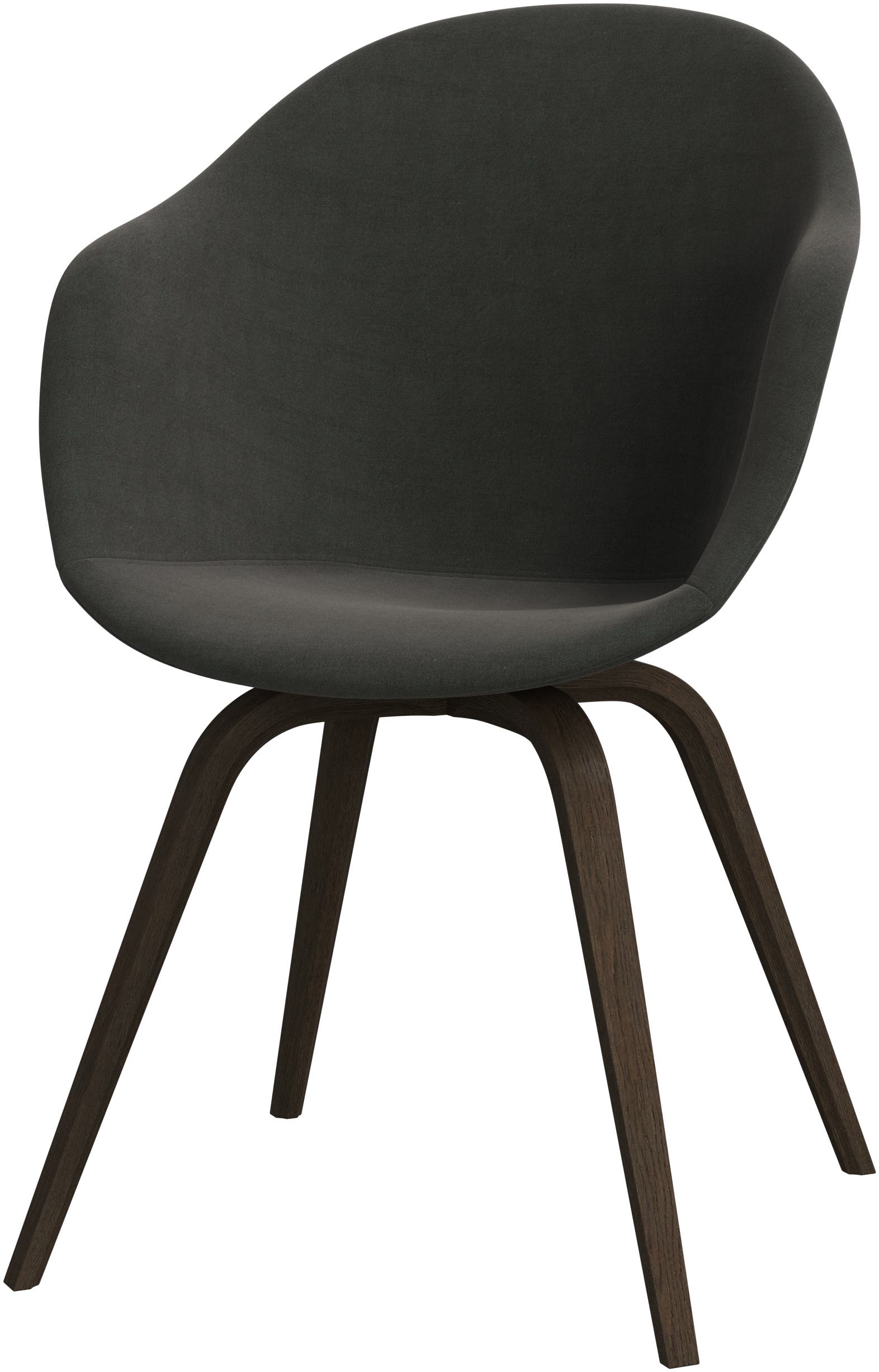 [Hauge - D179] Silla Hauge, tela Frisco verde oscuro  c