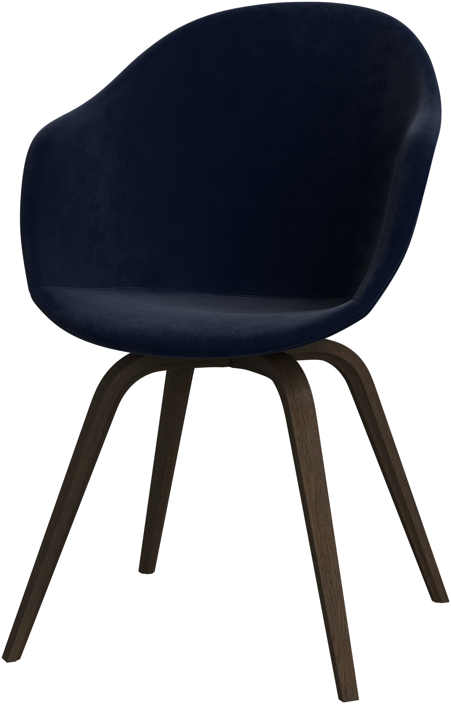 [Hauge - D179] Silla Hauge, tela Velvet azul 3031/chapa