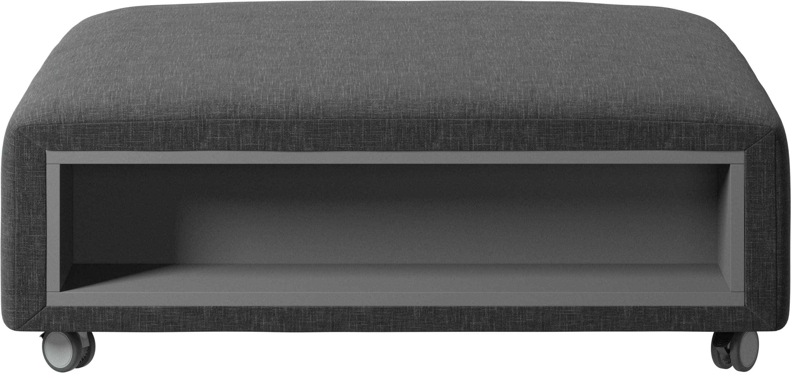 [Hampton - 0210] Puf con ruedas Hampton con almacenamie