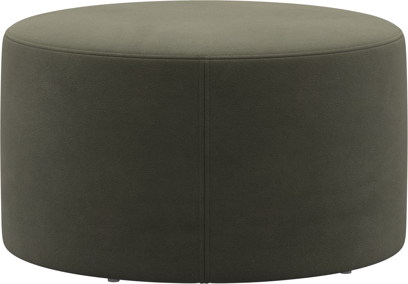 [Eden - 9062] Puf Eden, piel York verde oliva 5121. A40