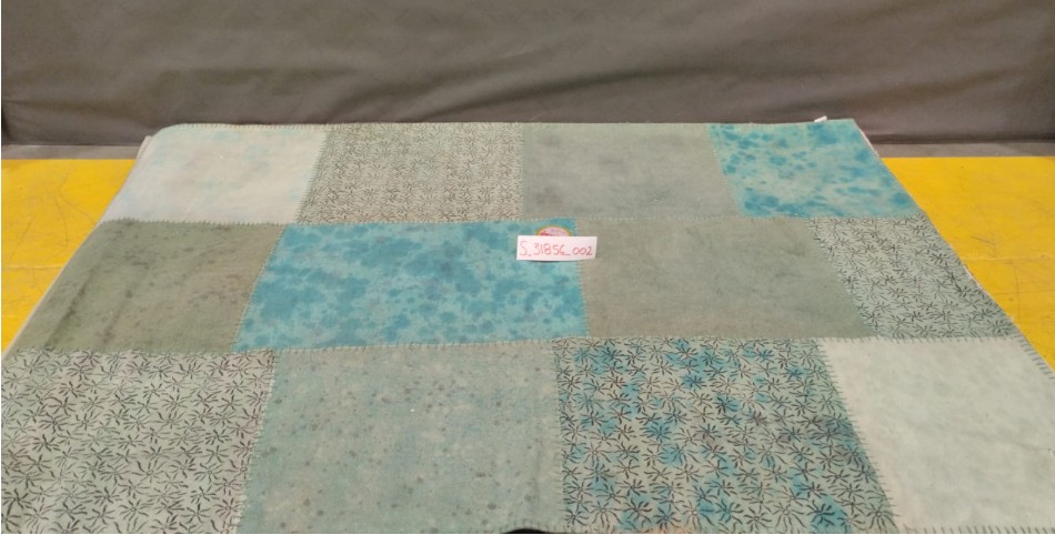 [S_31856_002] Alfombra Patchwork turquesa 170x240cm