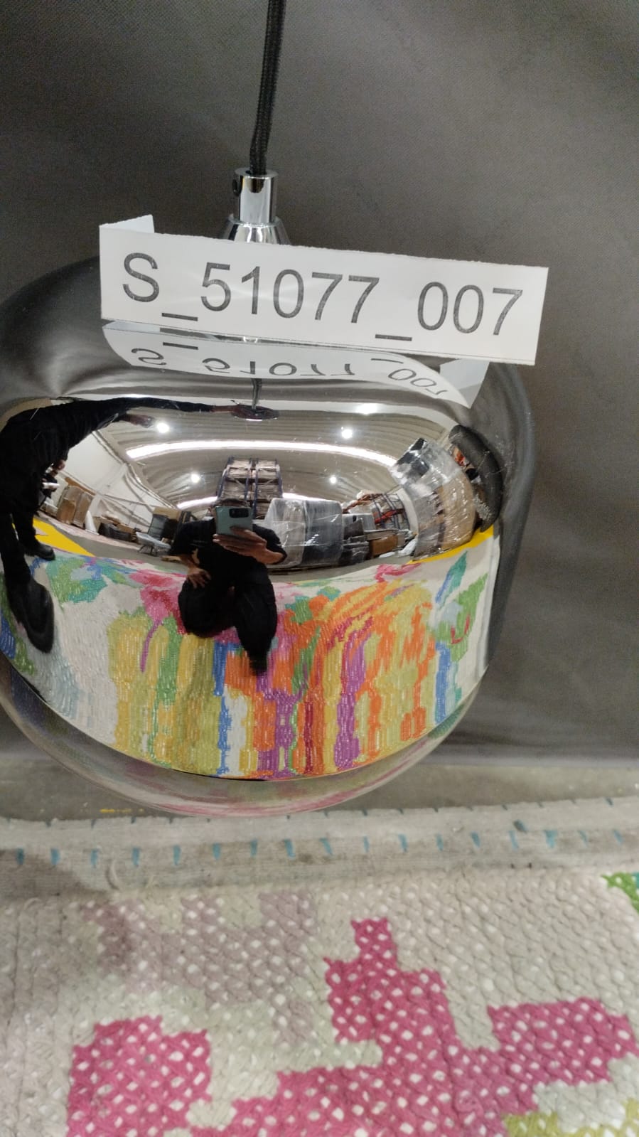 [S_51077_007] Lámpara Goblet cromo 1 Ø25cm