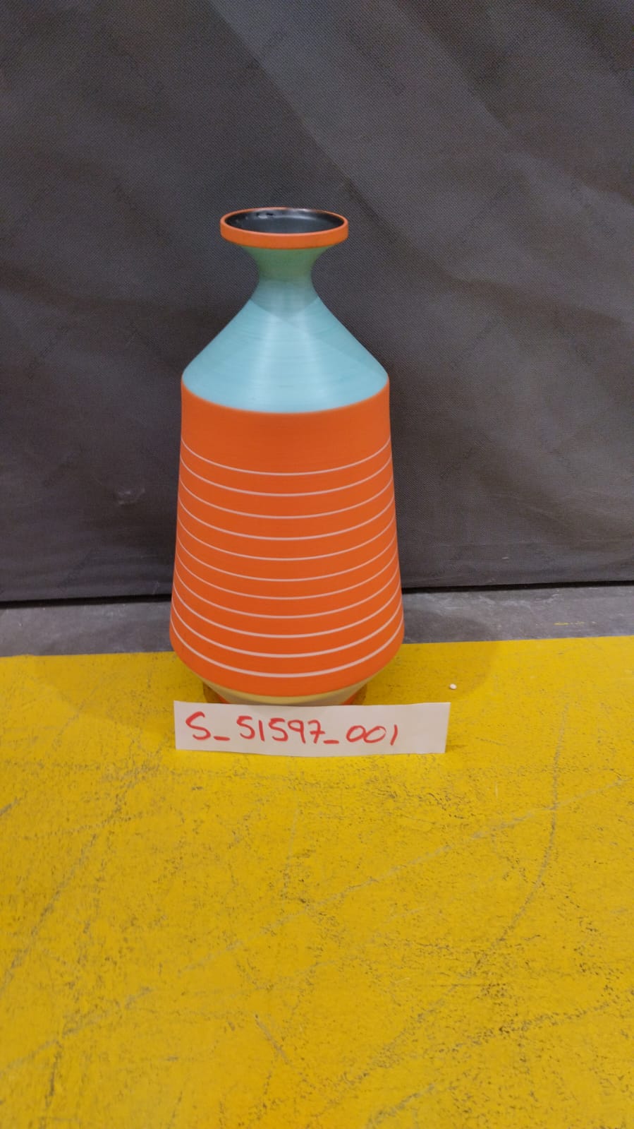 [S_51597_001] Vasija Happy Day naranja 40cm