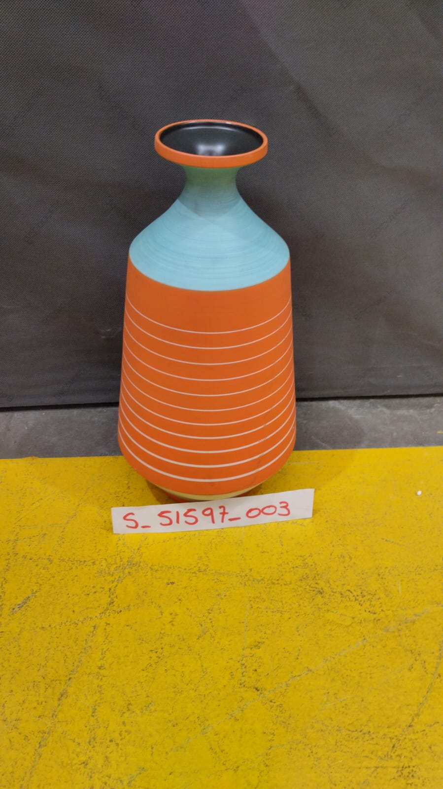 [S_51597_003] Vasija Happy Day naranja 40cm