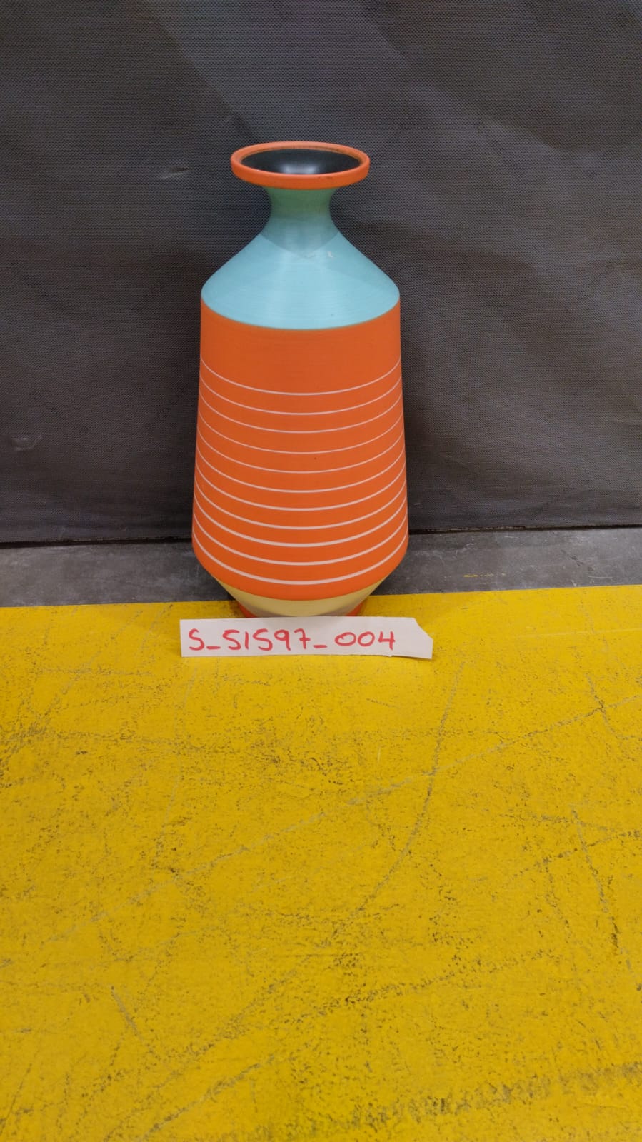 [S_51597_004] Vasija Happy Day naranja 40cm