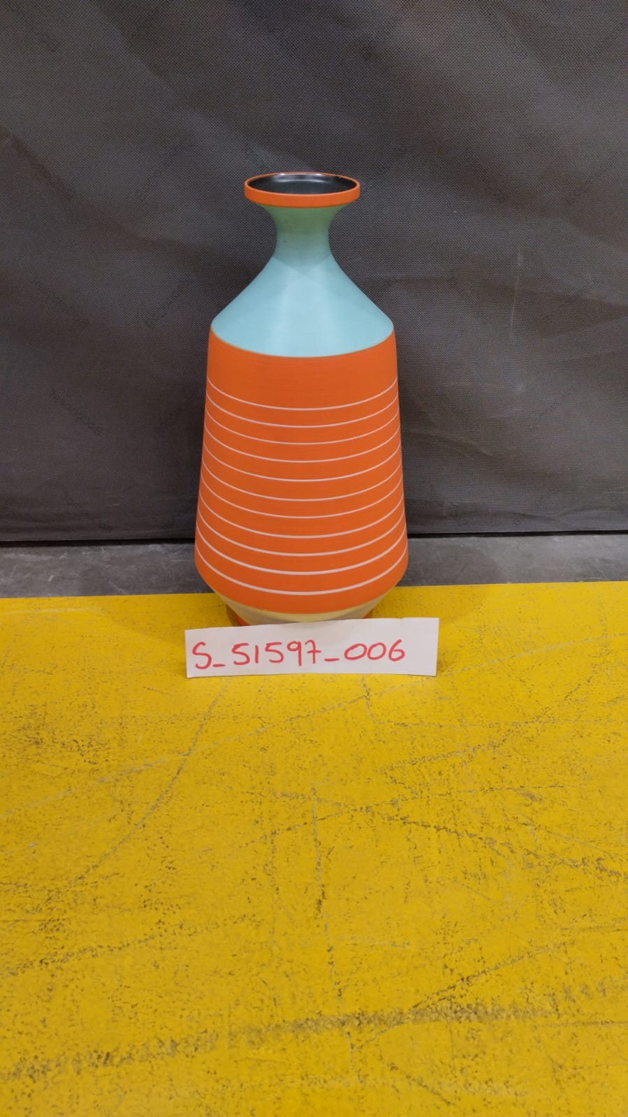 [S_51597_006] Vasija Happy Day naranja 40cm