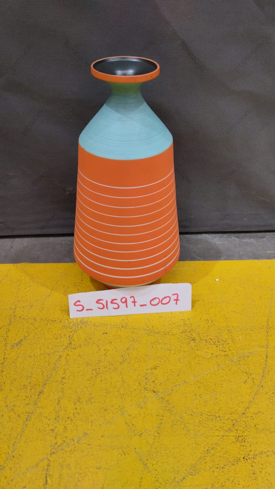 [S_51597_007] Vasija Happy Day naranja 40cm