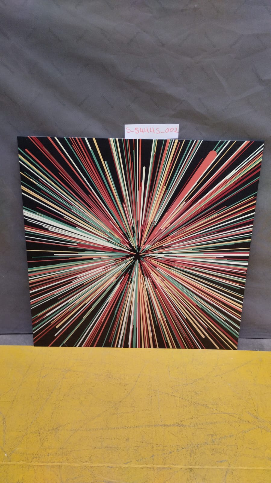 [S_54445_002] Cuadro cristal 3D Light Speed 100x100cm