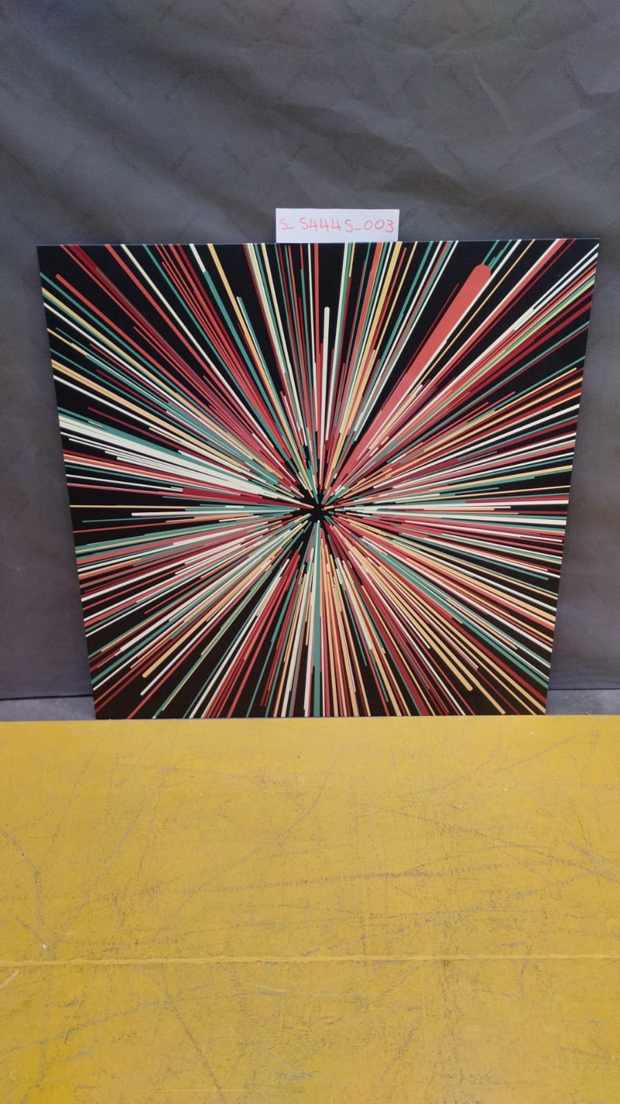 [S_54445_003] Cuadro cristal 3D Light Speed 100x100cm