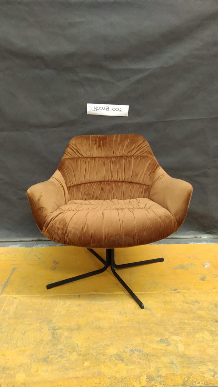 [S_80028_002] Sillón giratorio Bristol amarillo