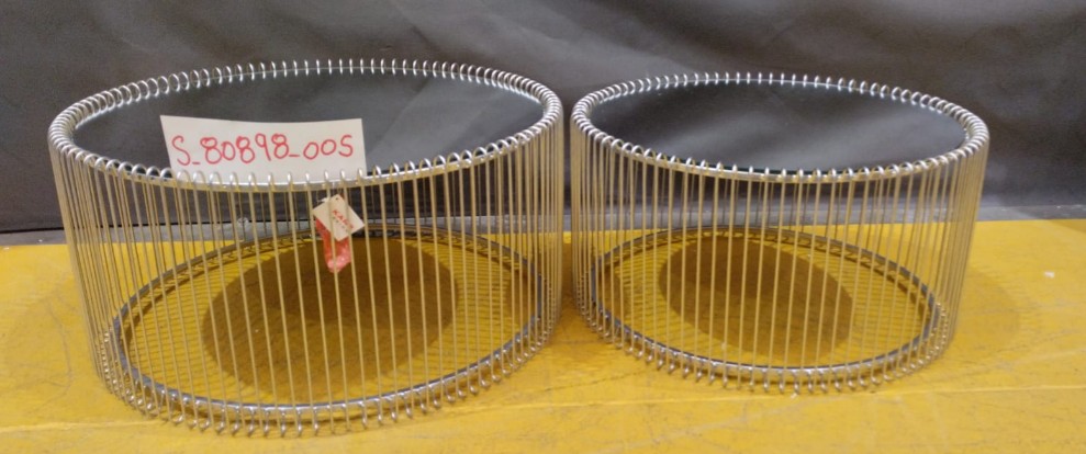 [S_80898_005] Mesa centro Wire plata (2/Set)