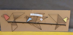 [S_85563_001] Perchero pared Origami Bird 114cm